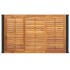 Mesa de jardín con patas en U madera maciza acacia 148x80x75