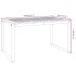 Mesa de jardín con patas en U madera maciza acacia 148x80x75