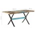 Mesa de comedor de madera maciza reciclada 160x80x76