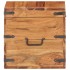 Baúl de madera maciza de acacia 40x40x40
