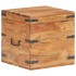 Baúl de madera maciza de acacia 40x40x40