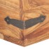 Baúl de madera maciza de acacia 40x40x40