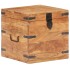 Baúl de madera maciza de acacia 40x40x40