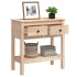 Mesa consola madera maciza de pino 75x35x75