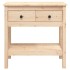 Mesa consola madera maciza de pino 75x35x75
