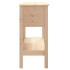 Mesa consola madera maciza de pino 75x35x75