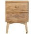 Mesita de noche de madera maciza de mango 40x35x55