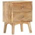 Mesita de noche de madera maciza de mango 40x35x55