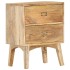 Mesita de noche de madera maciza de mango 40x35x55