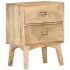 Mesita de noche de madera maciza de mango 40x35x55