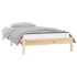 Estructura de cama LED sin colchón madera maciza 90x200