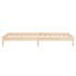 Estructura de cama LED sin colchón madera maciza 90x200