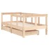 Estructura de cama para niños con cajones madera pino 70x140