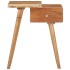 Mesita de noche de madera maciza de acacia 45x32x55