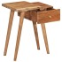 Mesita de noche de madera maciza de acacia 45x32x55