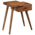 Mesita de noche de madera maciza de acacia 45x32x55