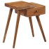 Mesita de noche de madera maciza de acacia 45x32x55