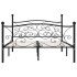 Estructura de cama con somier metal negro 120x200