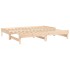 Sofá cama extraíble madera maciza de pino 2x(90x200)