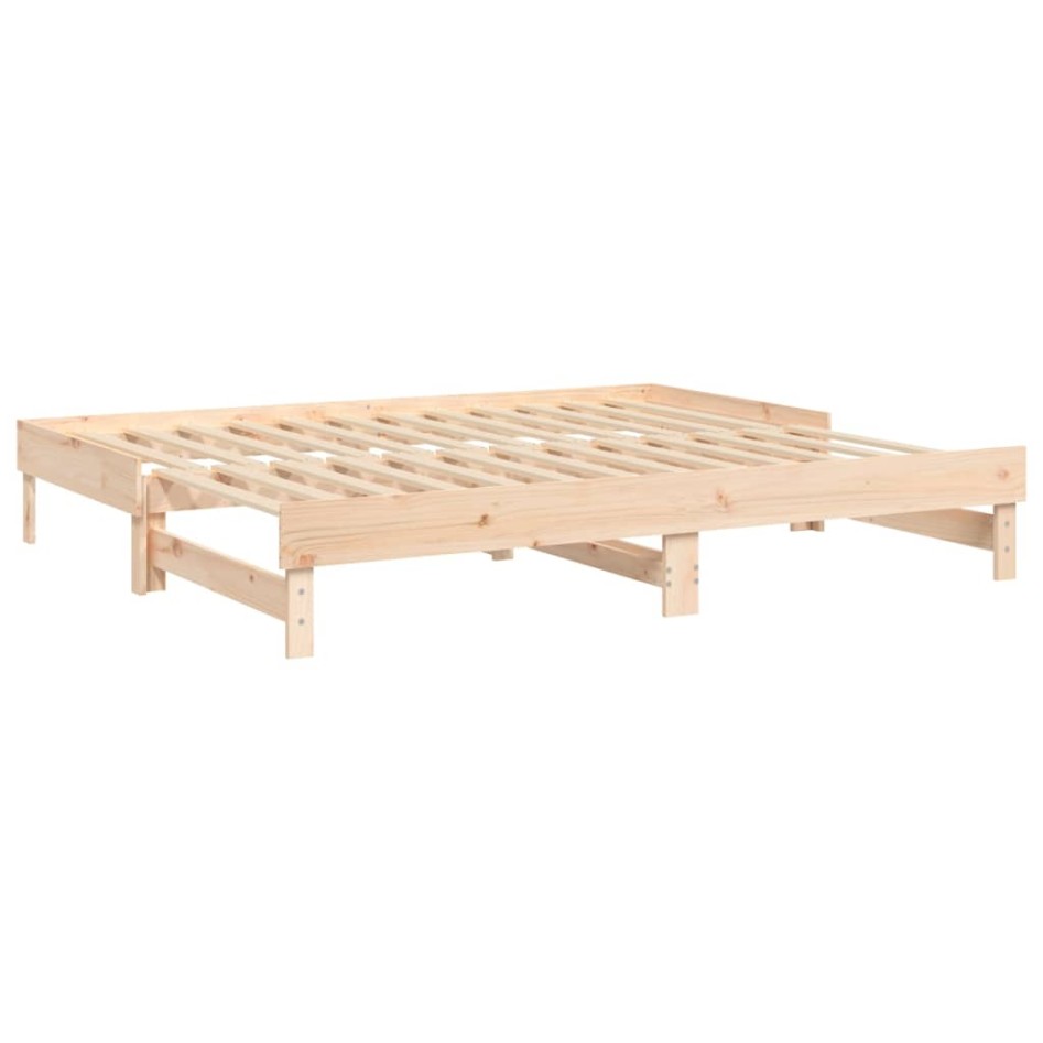 Sofá cama extraíble madera maciza de pino 2x(90x200)