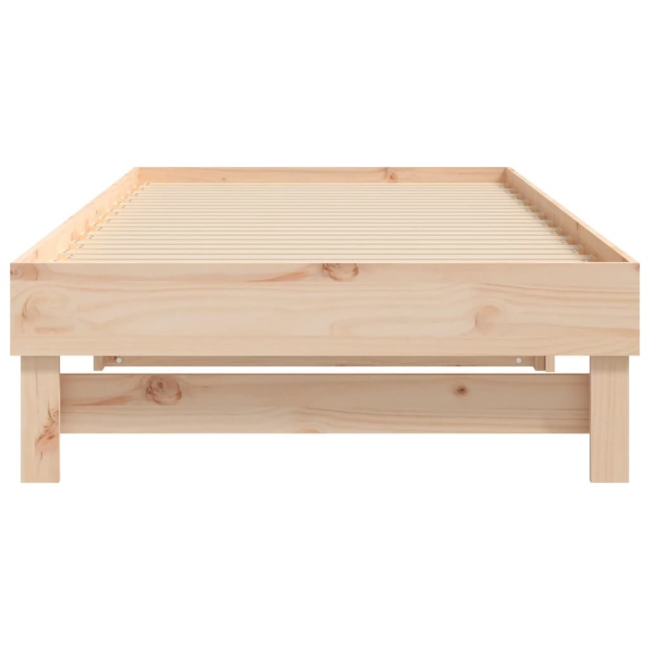 Sofá cama extraíble madera maciza de pino 2x(90x200)