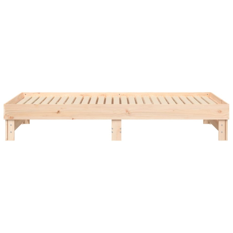 Sofá cama extraíble madera maciza de pino 2x(90x200)