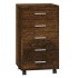 Cajonera con ruedas madera contrachapada roble
