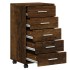 Cajonera con ruedas madera contrachapada roble