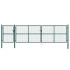 Puerta de malla de jardín acero galvanizado verde 500x175