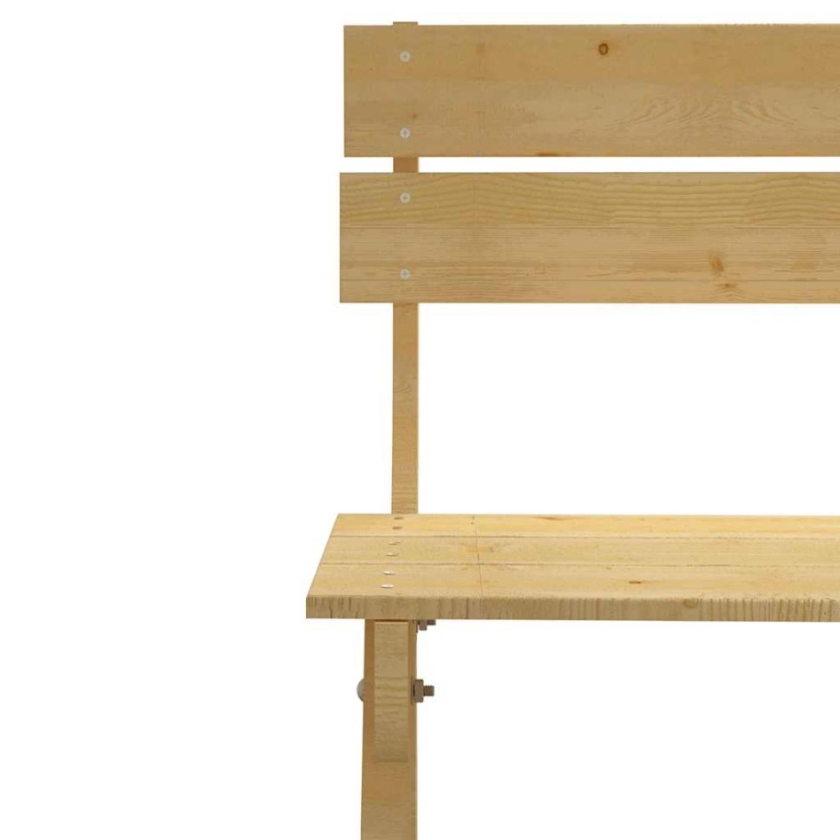 Silla de jardín de madera de pino