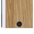 Armario de baño con espejo y LED blanco y roble 62x14x60