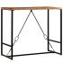 Mesa de bar de madera maciza reciclada 120x60x106