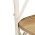Sillas con respaldo cruzado 2 uds madera maciza de mango