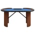 Mesa de póquer 10 jugadores bandeja fichas azul 160x80x75