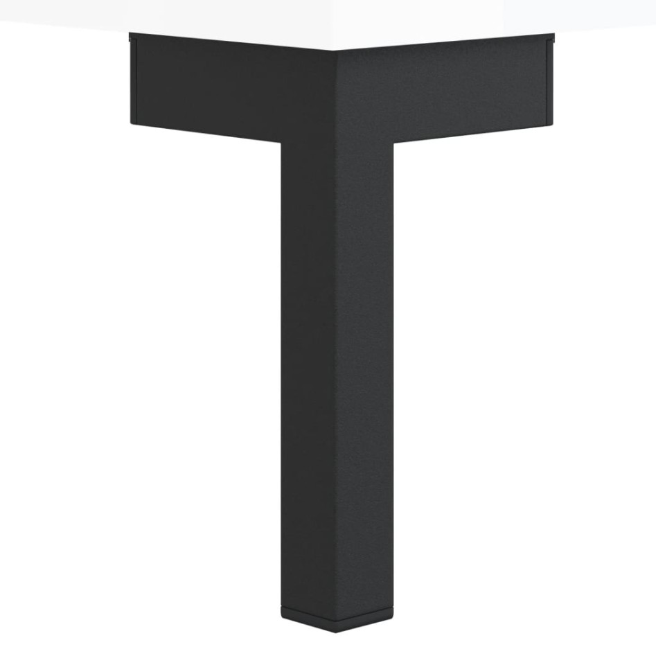 Aparador alto madera de ingeniería blanco brillo 69,5x31x115