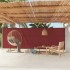 Toldo lateral retráctil de jardín rojo 180x600