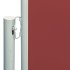 Toldo lateral retráctil de jardín rojo 180x600