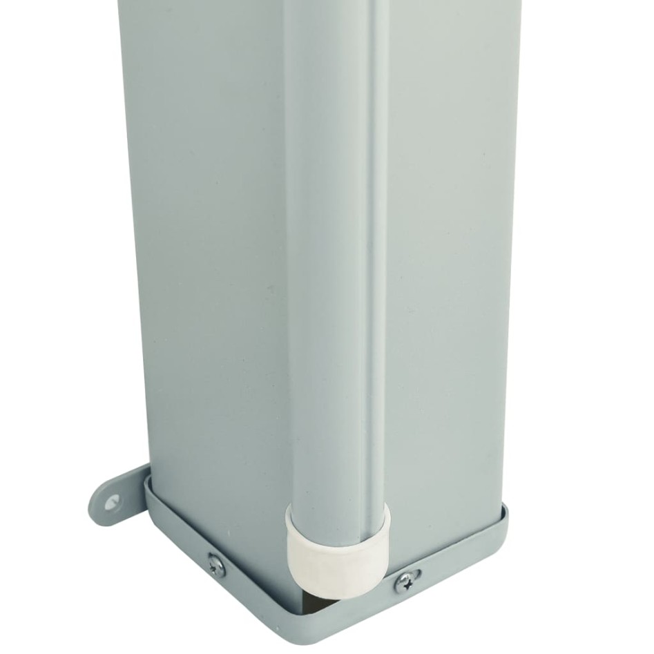 Toldo lateral retráctil de jardín rojo 180x600