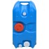 Depósito de agua con ruedas para camping azul 40