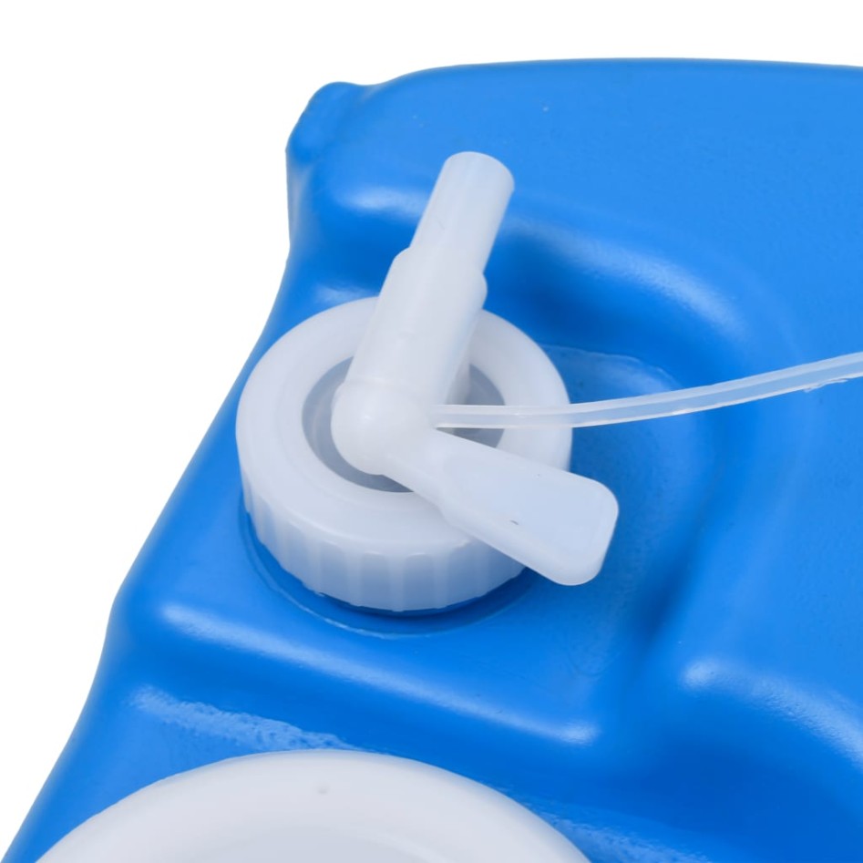 Depósito de agua con ruedas para camping azul 40