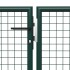 Puerta de jardín de acero verde 500x100