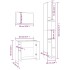 Set de muebles baño 3 pzas madera contrachapada roble