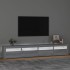 Mueble de TV con luces LED gris Sonoma 240x35x40