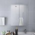 323607  Bathroom Mirror Cabinet White 60x15x75 cm