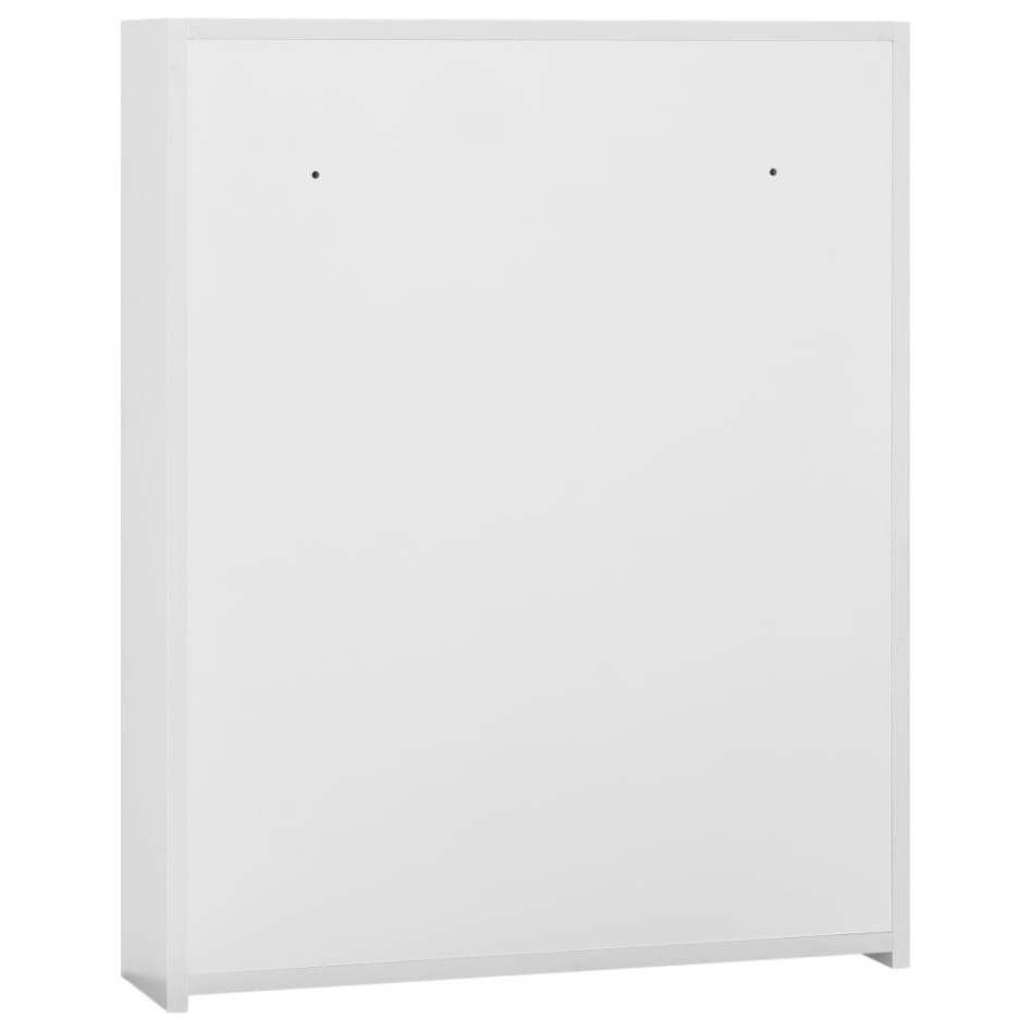323607  Bathroom Mirror Cabinet White 60x15x75 cm