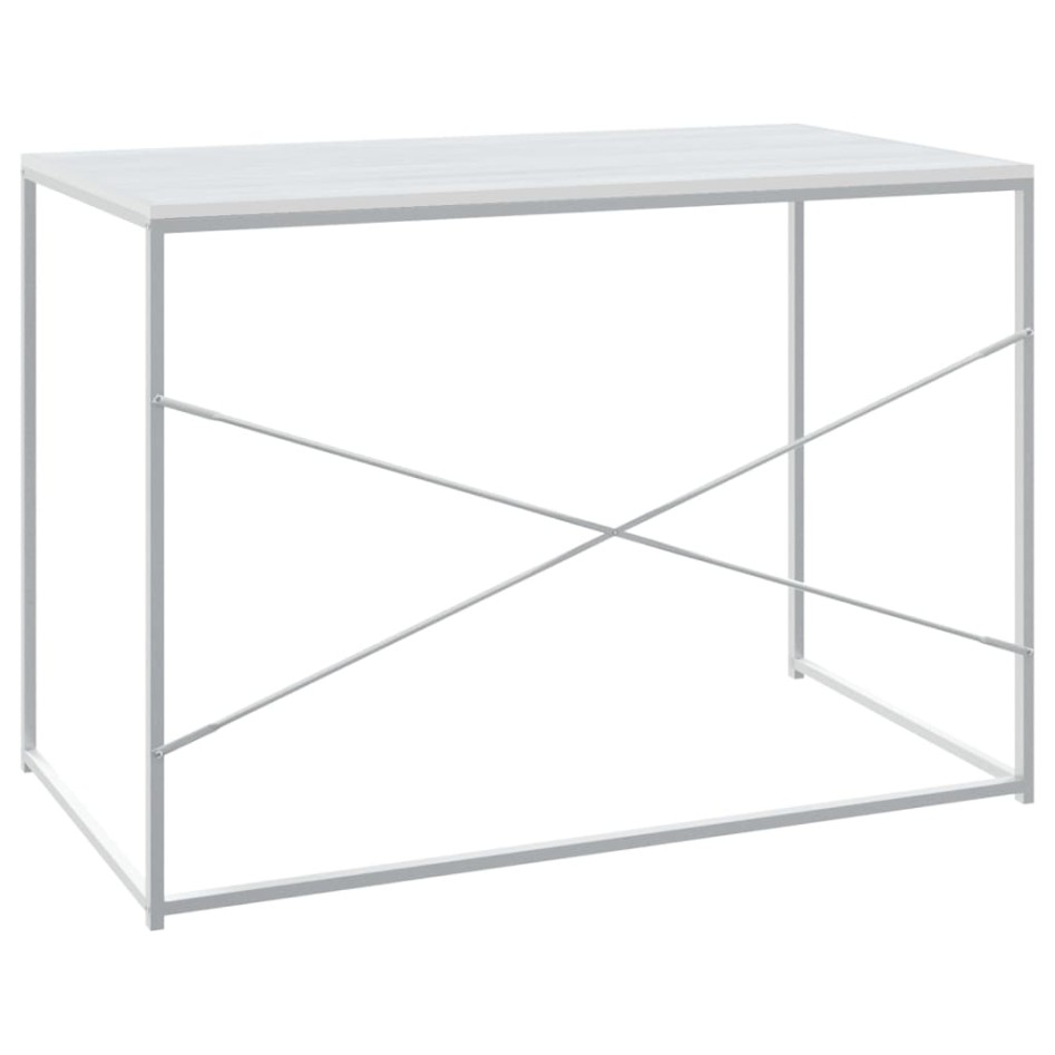 Escritorio de ordenador madera ingeniería blanco 110x60x70