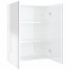 Armario de espejo de baño MDF blanco brillante 60x15x75