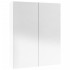 Armario de espejo de baño MDF blanco brillante 60x15x75