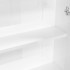 Armario de espejo de baño MDF blanco brillante 60x15x75