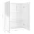 Armario de espejo de baño MDF blanco brillante 60x15x75